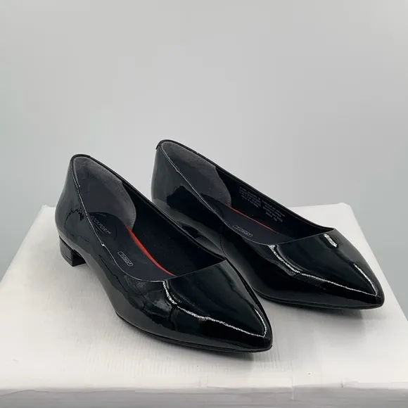 🌹 NWT NIB Rockport Women’s Total Motion Adelyn Patent Leather Ballet Flats Shoes