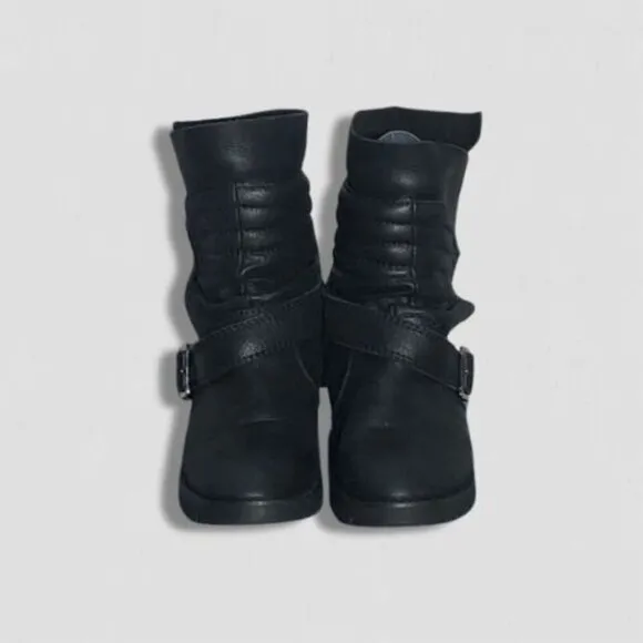 2068 TwentySixtyEight Ankle-high Boots Genuine Leather Velcro Closure Black W 37