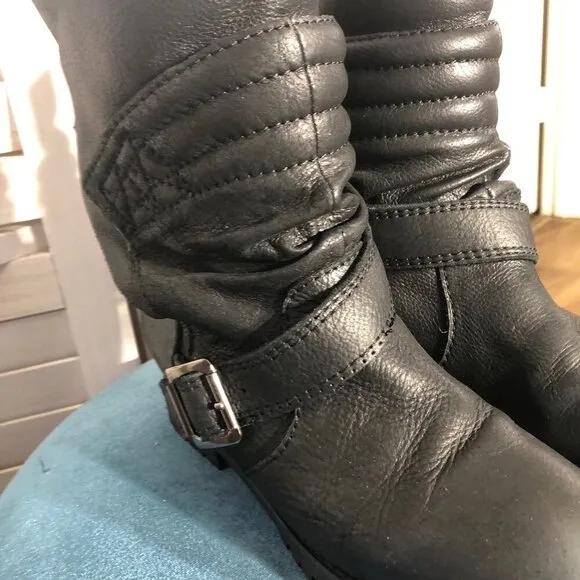 2068 TwentySixtyEight Ankle-high Boots Genuine Leather Velcro Closure Black W 37