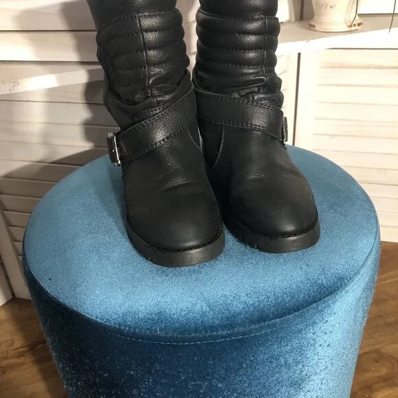 2068 TwentySixtyEight Ankle-high Boots Genuine Leather Velcro Closure Black W 37