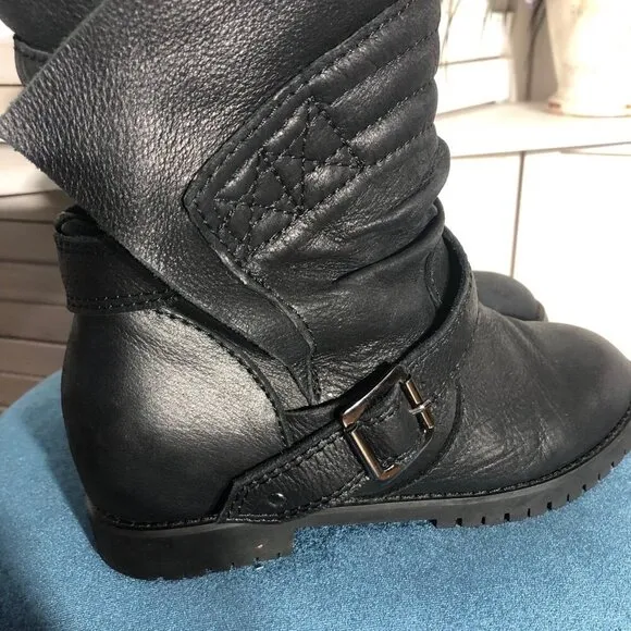 2068 TwentySixtyEight Ankle-high Boots Genuine Leather Velcro Closure Black W 37