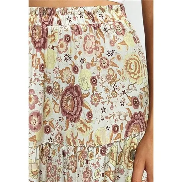 A-LINE Swing Midi Skirts 03-white