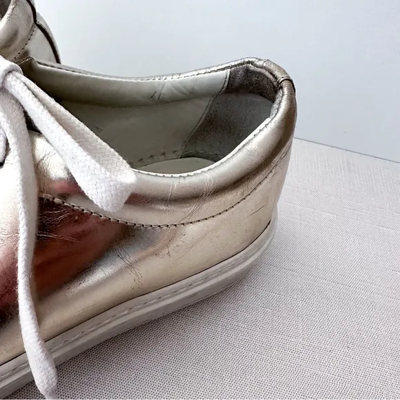 Acne Studios Adriana Metallic Silver Metallic Sneakers