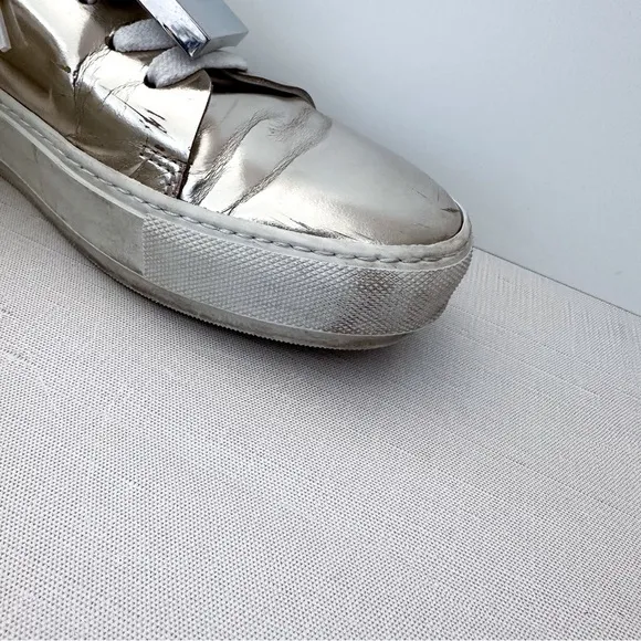 Acne Studios Adriana Metallic Silver Metallic Sneakers