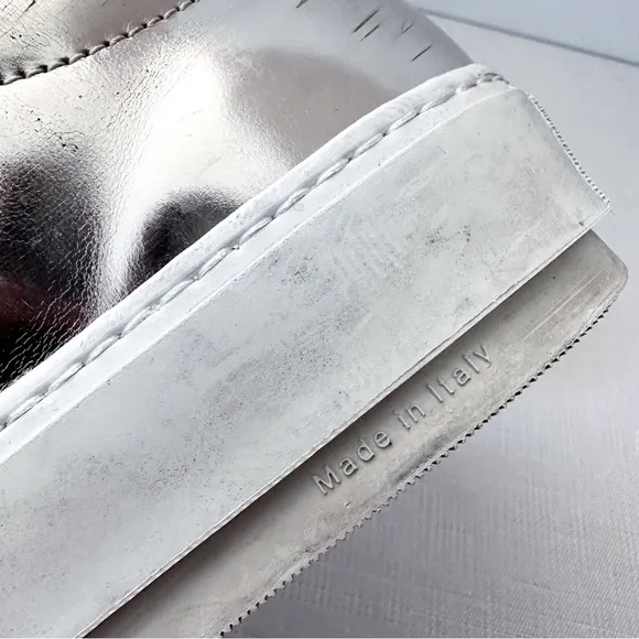 Acne Studios Adriana Metallic Silver Metallic Sneakers