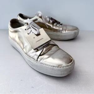 Acne Studios Adriana Metallic Silver Metallic Sneakers
