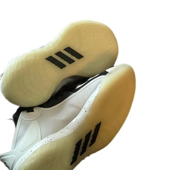 Adidas Black and White Sneakers with Bold Design
