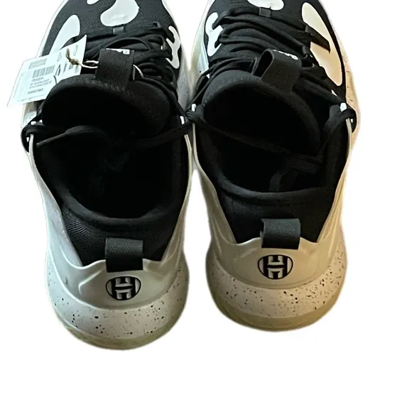 Adidas Black and White Sneakers with Bold Design