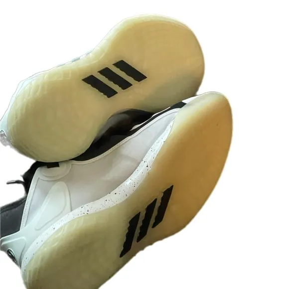 Adidas Black and White Sneakers with Bold Design