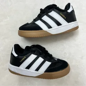 adidas Black and White Sneakers with Retro Design and Suede Leather Upper