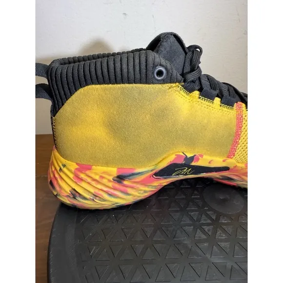 ADIDAS DAME 5 'DAME GOOSE' BOLD GOLD/SHOCK RED/CORE BLACK BB9315 size 10 Men's