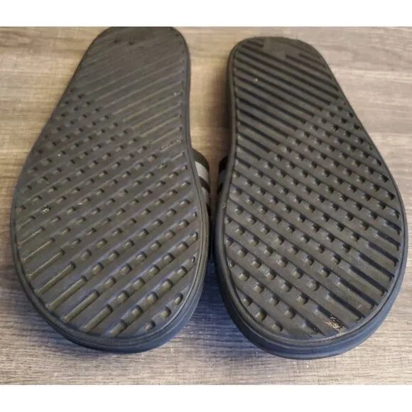 Adidas Fitfoam Zeitfrei Slides Sandals Mens Size 12 Black Gray