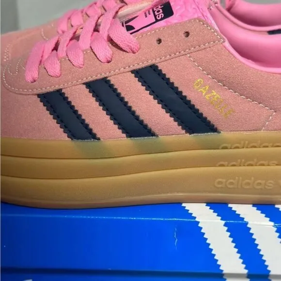 📦📫Adidas GAZELLE BOLD OG PINK H06122 Womens Sneakers