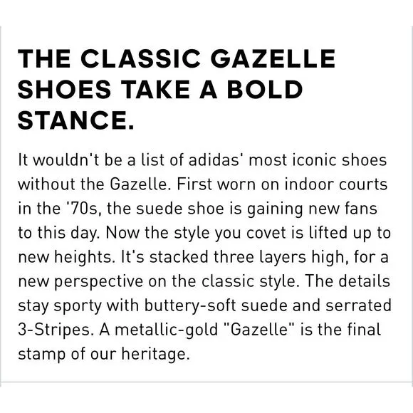 Adidas Gazelle Bold sneakers beige/cream size 8.5