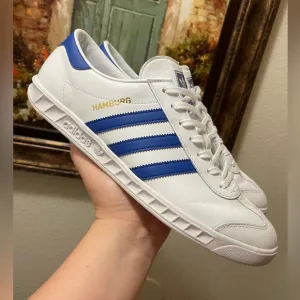 Adidas Hamburg White Bold Blue sneakers