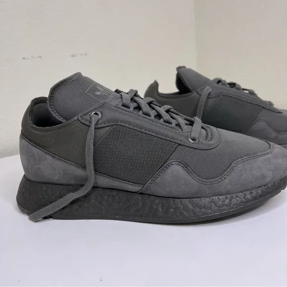 adidas New York Present X Daniel Arsham Dark Grey Urban Trail Sneakers Men's‎ 7