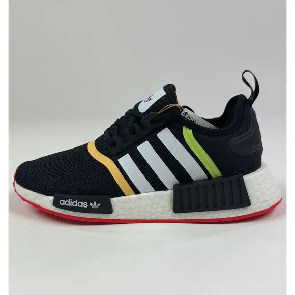 Adidas Originals NMD R1 Junior Kids Unisex GS Black White Low Shoes GZ2100