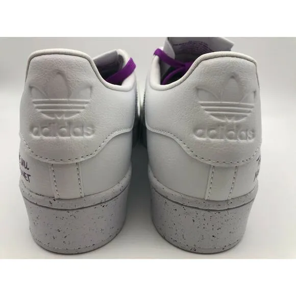Adidas Originals Superstar Bold Lifestyle Sneakers White/Purple FY0129 Size 9