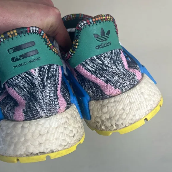 Adidas Pharrell Williams Solar Hu  NMD “Solar Pack MOTH3R” Sneakers size 9