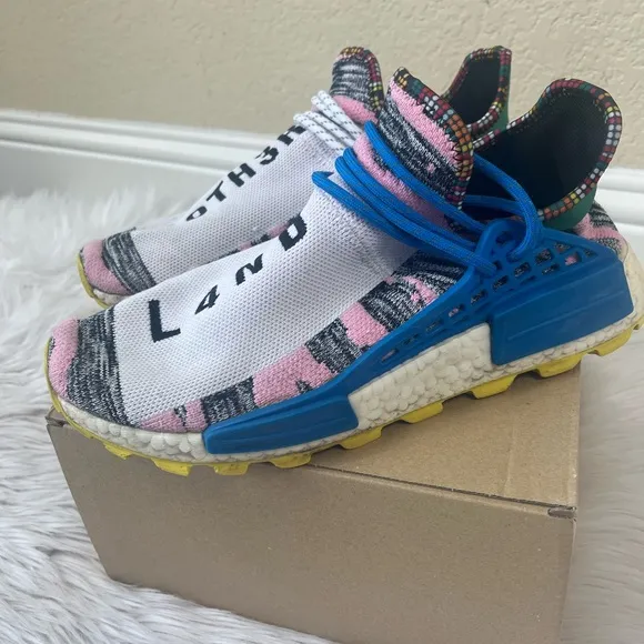 Adidas Pharrell Williams Solar Hu  NMD “Solar Pack MOTH3R” Sneakers size 9