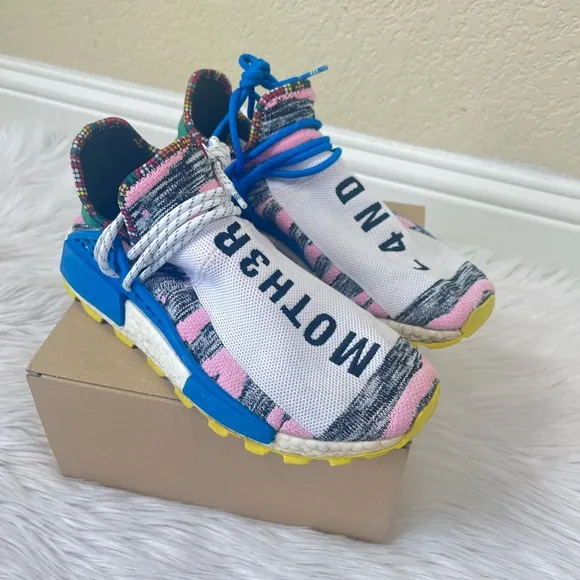 Adidas Pharrell Williams Solar Hu  NMD “Solar Pack MOTH3R” Sneakers size 9