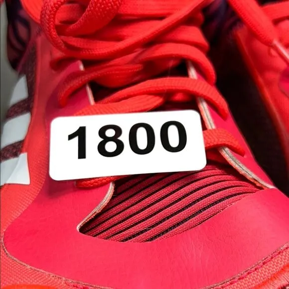 Adidas Red and Black Sneakers