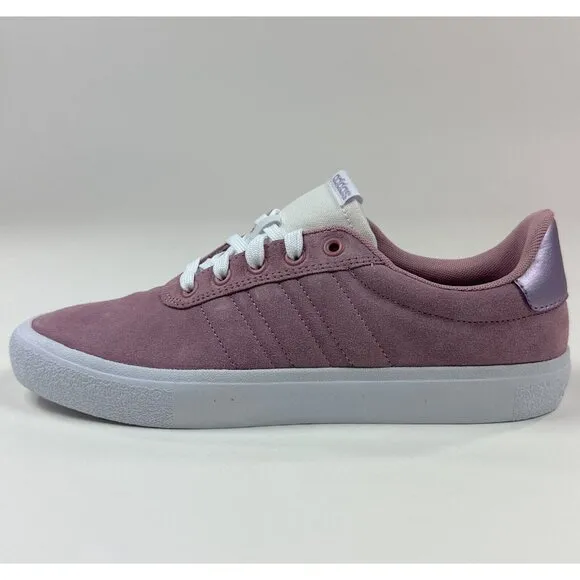 adidas Vulcraid3R Womens 9 Pink White Mauve Skateboarding Shoes Sneakers GW9181