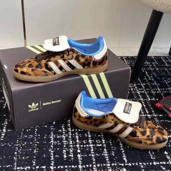 Adidas Women Leopard Print Sneakers