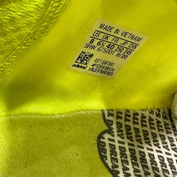 Adidas Yellow Sneakers Lightweight Breathable