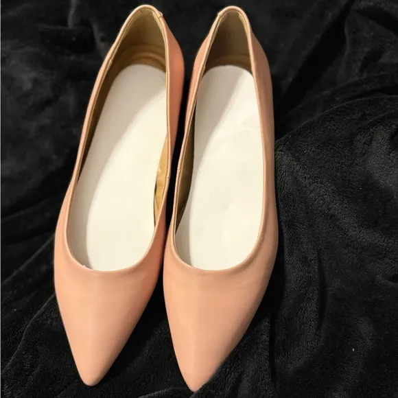AEROSOLES Pink Flats with Sleek Pointed Toe