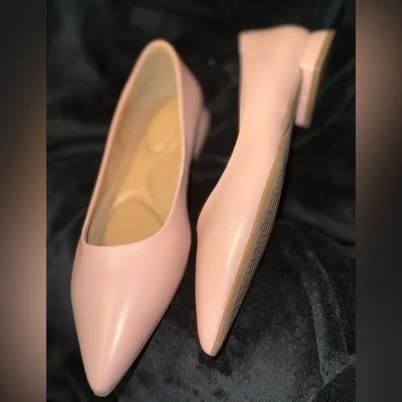 AEROSOLES Pink Flats with Sleek Pointed Toe