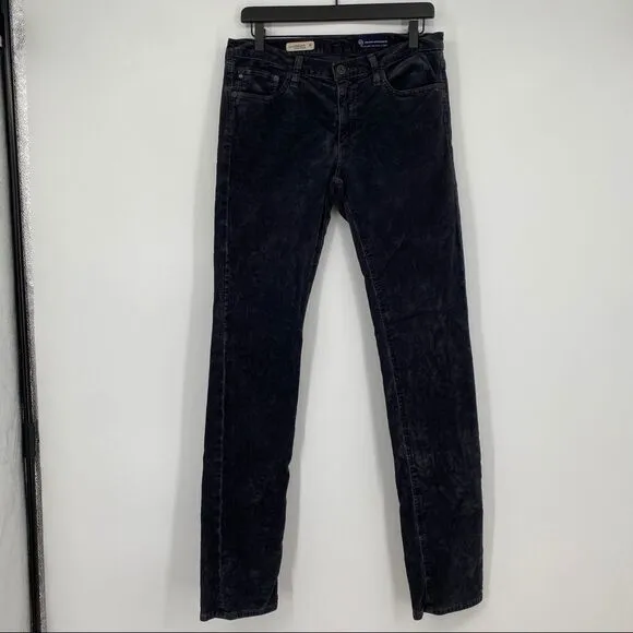 AG Adriano Goldschmied Women's Premiere Skinny Straight Distressed Faded Jean
