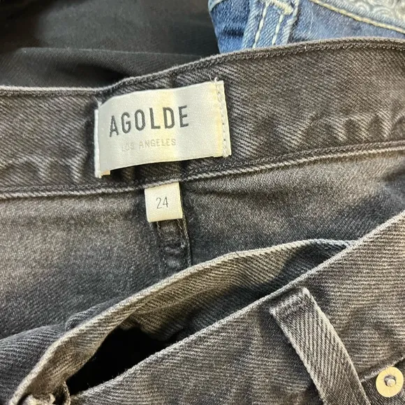 Agolde The Casey High Rise Crossover Jeans – Midnight Cowboy (Size 24)