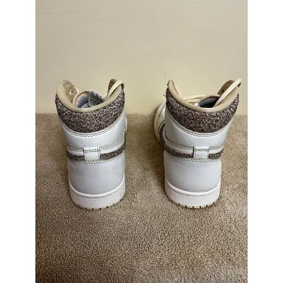Air Jordan 1 High 'Craft Vibrations of Naija' White Sneakers Size 8 FD8631-100