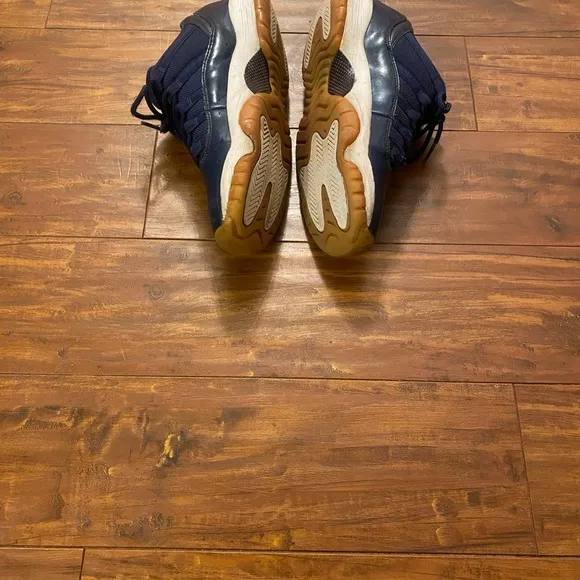 Air Jordan 11 Retro Low Midnight Navy Gum Sneakers, Size: 6.5Y