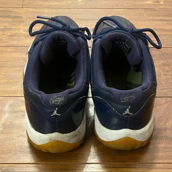Air Jordan 11 Retro Low Midnight Navy Gum Sneakers, Size: 6.5Y