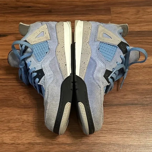 Air Jordan 4 Retro PS “University Blue” Sneakers, Size: 1Y