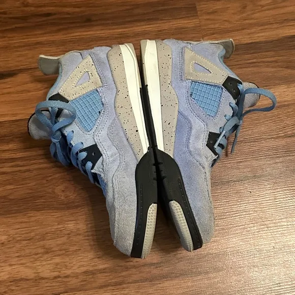 Air Jordan 4 Retro PS “University Blue” Sneakers, Size: 1Y
