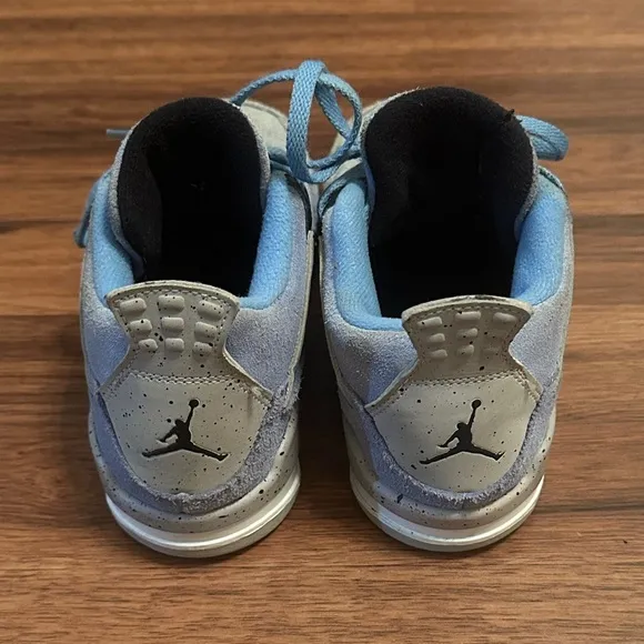 Air Jordan 4 Retro PS “University Blue” Sneakers, Size: 1Y