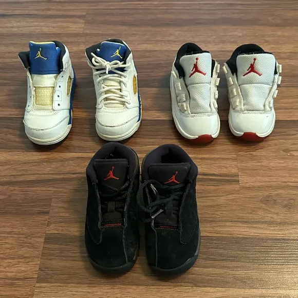 Air Jordan Sneakers Set, Size: 7C &amp; 8C