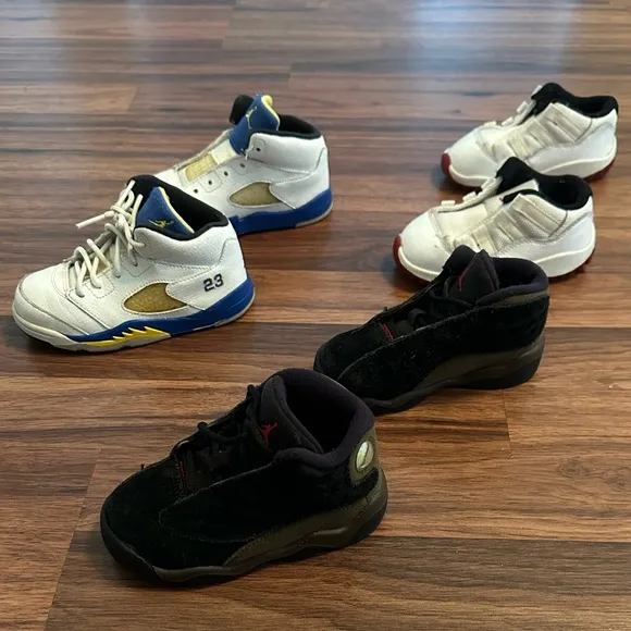 Air Jordan Sneakers Set, Size: 7C &amp; 8C