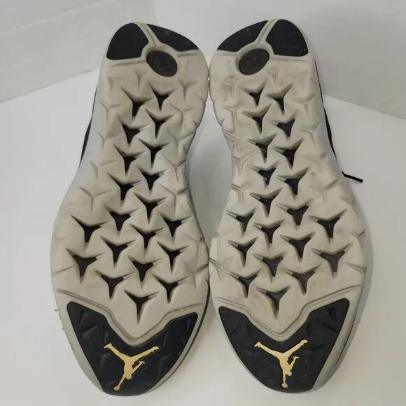 Air Jordan Trainer Flight Runner Black White Wolf Grey Print‎ Men's Sneakers