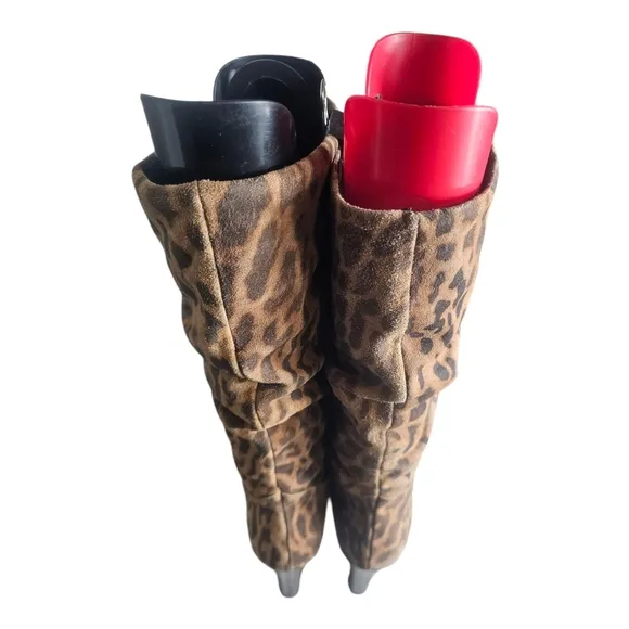 Aldo Leopard Print Knee High Boots US 9/EU 40