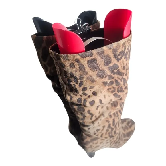 Aldo Leopard Print Knee High Boots US 9/EU 40
