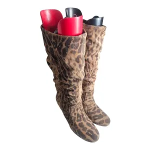 Aldo Leopard Print Knee High Boots US 9/EU 40