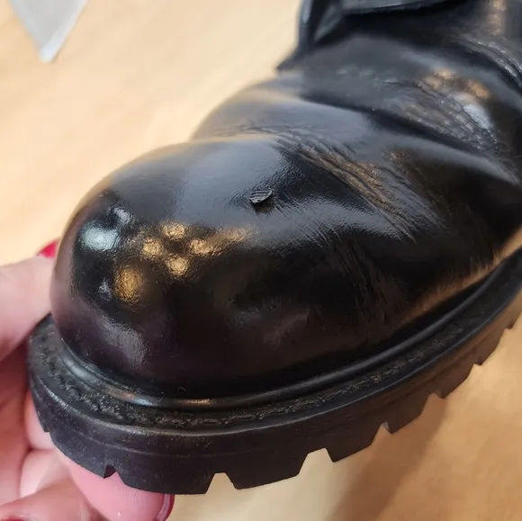All American Boot MFG Steel Toe Firefighter Boots Black Estimated Mens Size 11