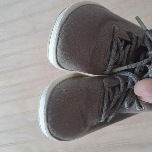 Allbirds Runner-Up Mizzels Hi-Top Merino Wool Sneakers Grey Mint Water Resistant