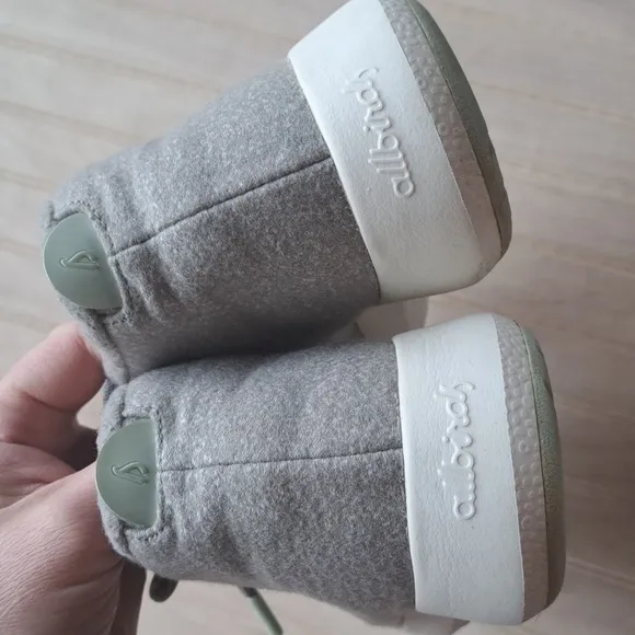 Allbirds Runner-Up Mizzels Hi-Top Merino Wool Sneakers Grey Mint Water Resistant