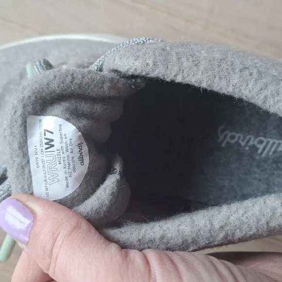 Allbirds Runner-Up Mizzels Hi-Top Merino Wool Sneakers Grey Mint Water Resistant