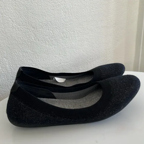 Allbirds Wool Breezers Ballet Flats Shoes Women’s 9 Heathered Black Like New
